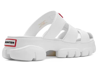 Hunter Bonnie Lug Sole Slip-on Shoe In White