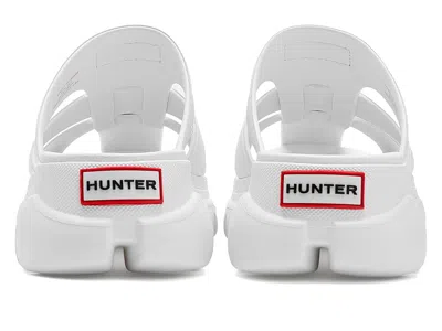 Hunter Bonnie Lug Sole Slip-on Shoe In White