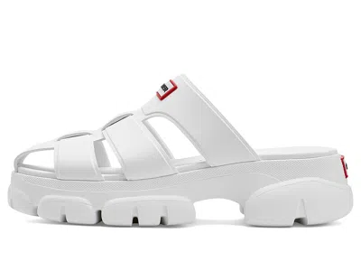 Hunter Bonnie Lug Sole Slip-on Shoe In White