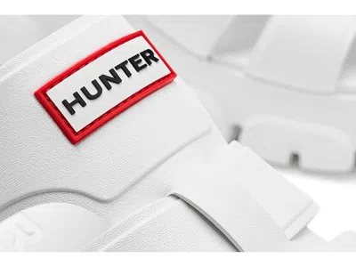 Hunter Bonnie Lug Sole Slip-on Shoe In White