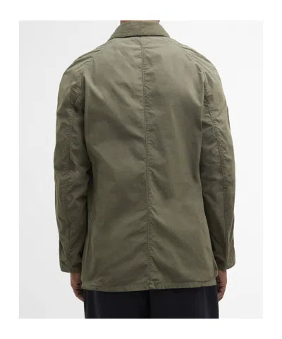 Barbour Ashby Buttonned-pockets Jacket In Gray
