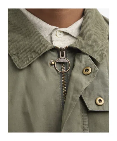 Barbour Ashby Buttonned-pockets Jacket In Gray