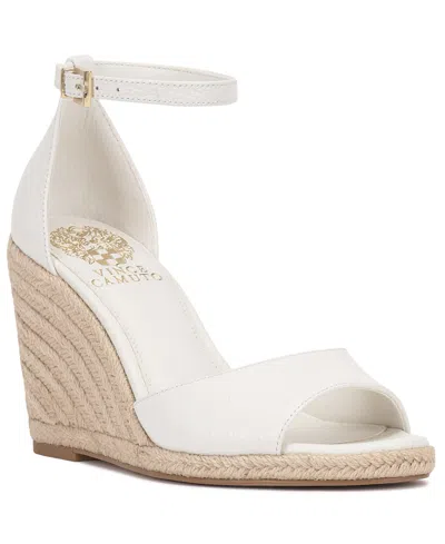 Vince Camuto Felyn Two-piece Espadrille Wedge Sandals In White