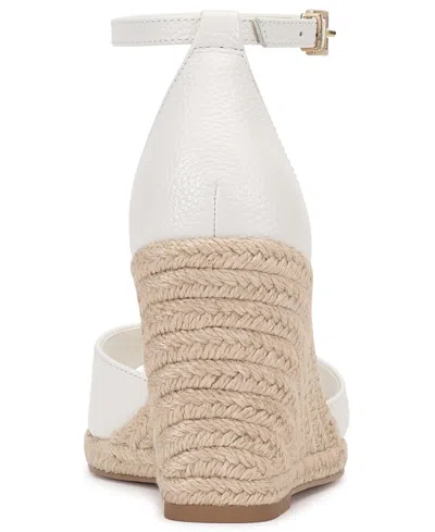 Vince Camuto Felyn Two-piece Espadrille Wedge Sandals In White