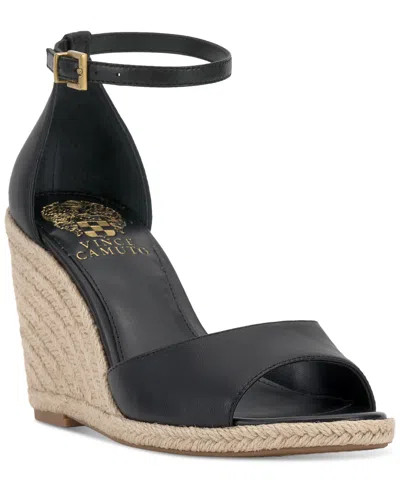 Vince Camuto Felyn Espadrille Wedge Sandal In Black