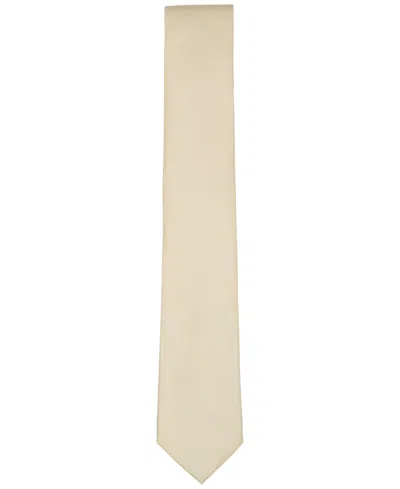 Alfani Men's Modern Solid Slim Tie, Macy's Exclusive In Neutral