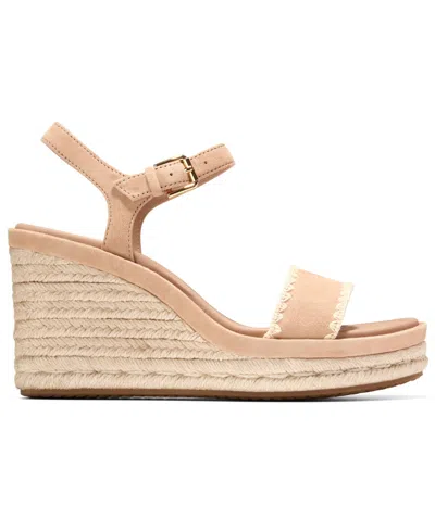 Cole Haan Asbury Cloudfeel Espadrille Wedge In Pink