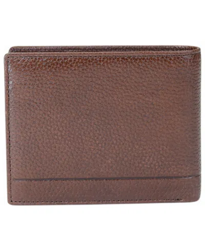 Mancini Men's Bill-fold Wallet In Brown
