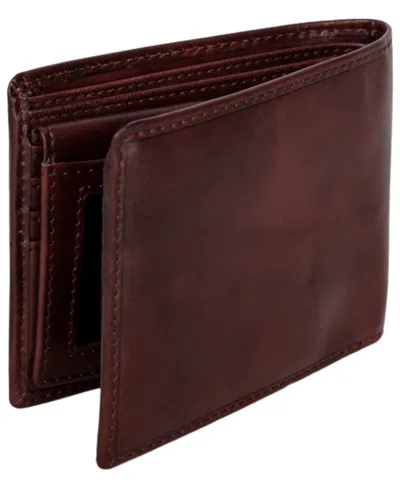Mancini Men's Bill-fold Wallet In Brown