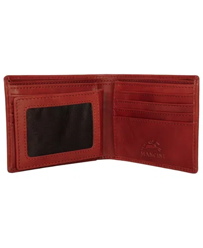Mancini Men's Bill-fold Wallet In Brown