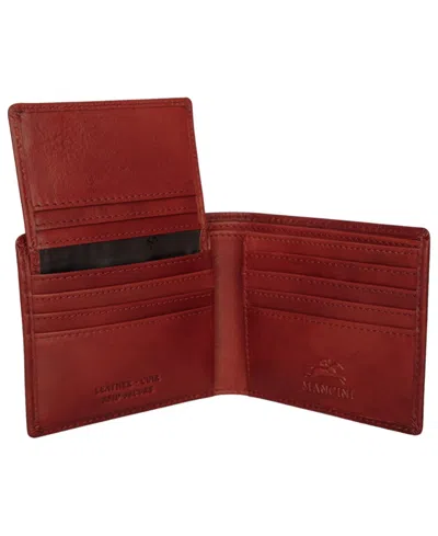 Mancini Men's Bill-fold Wallet In Brown