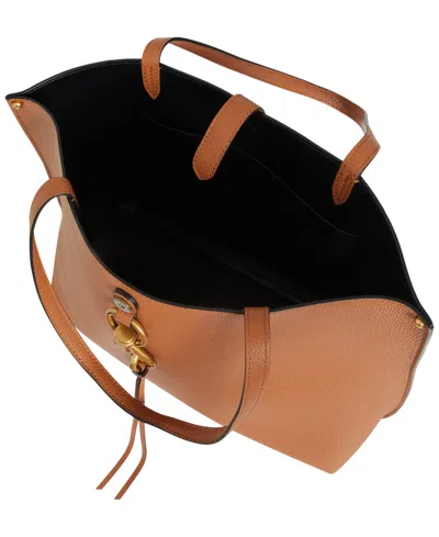 Rebecca Minkoff Megan Large Pebbled Leather Tote In Brown