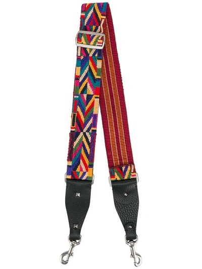 Valentino Garavani Native Couture Guitar Rockstud刺绣肩带 In Multicolor