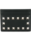 VALENTINO GARAVANI Valentino Garavani Rockstud cardholder,LEATHER100%