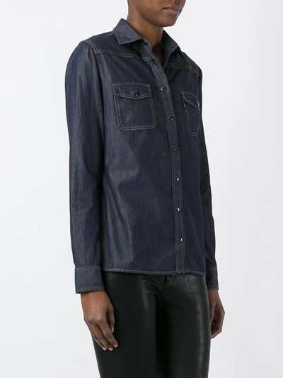 Shop Tom Ford Chest Pocket Denim Shirt