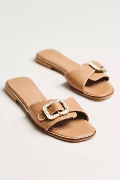 Flattered Mimi Leather Slide In Brown