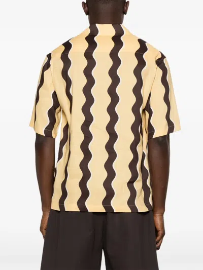 Sandro Wavy Buttoned Shirt In Neutral