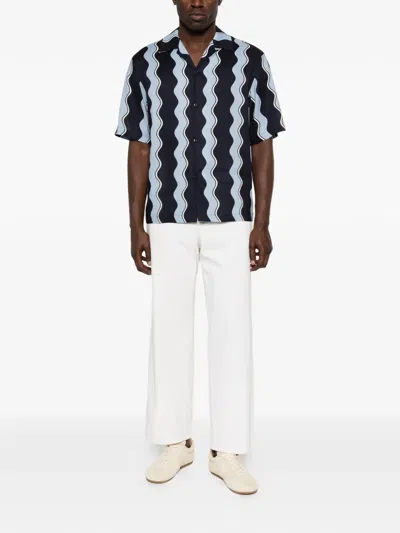 Sandro Buttoned Shirt In Blue