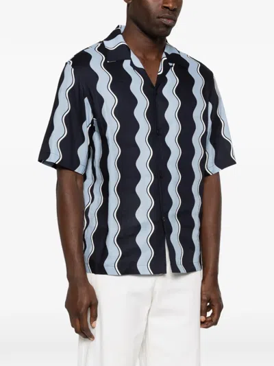 Sandro Buttoned Shirt In Blue