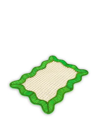 Coro Cora Wavy Rectangular Placemat In Neutral