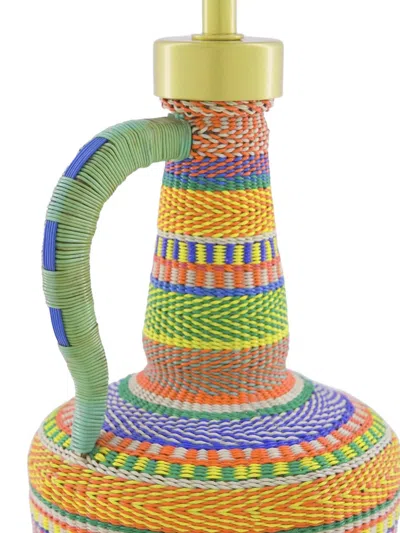 Paula Woven Lamp Base In Multi