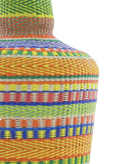 Paula Woven Lamp Base In Multi