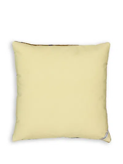 Lindell & Co Patterned Cushion In Brown