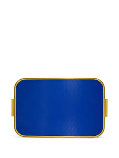 Kaymet Diamond Lap Tray In Blue