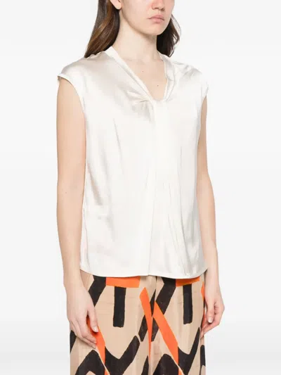 Dixie Twisted Blouse In Neutral