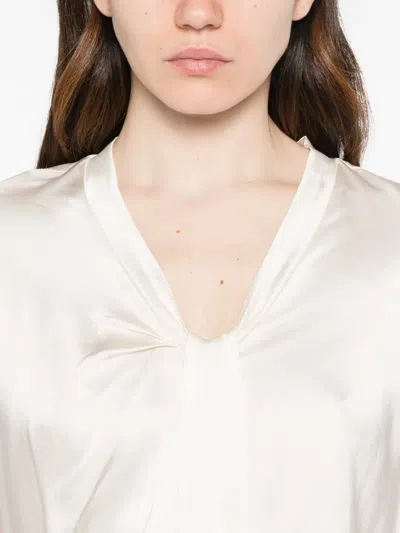 Dixie Twisted Blouse In Neutral