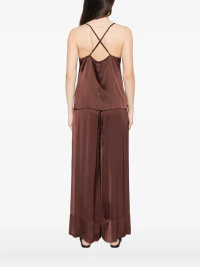 Dixie Cross-back Top In Brown