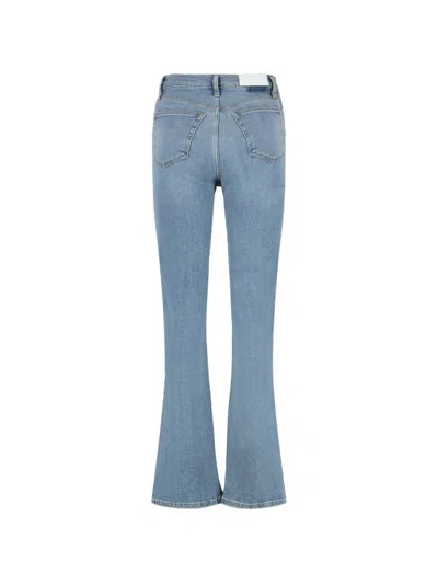 Re/done Five-pocket Flared Jeans In Blue