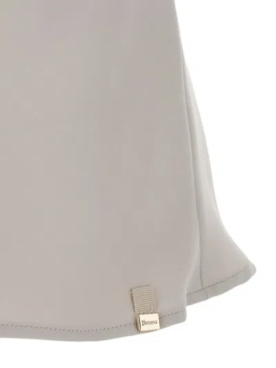Herno Flared Tech Camisole Top In Neutral