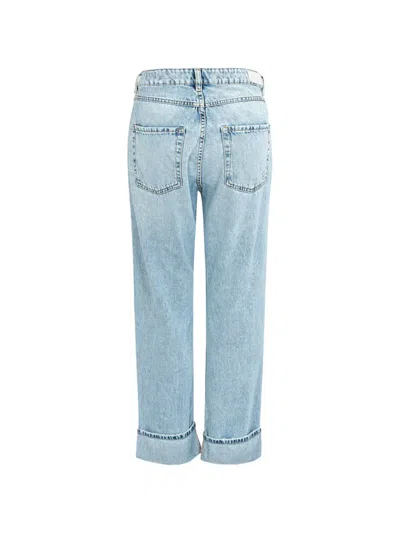 Icon Denim Tiny Belt-loop Jeans In Blue