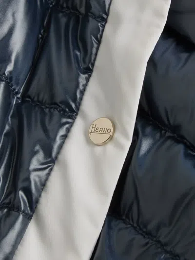 Herno Quilted Jacket In Blue