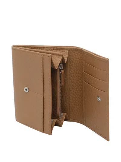 Orciani Leather Wallet In Brown