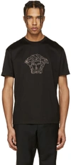 VERSACE Black Studded Medusa T-Shirt