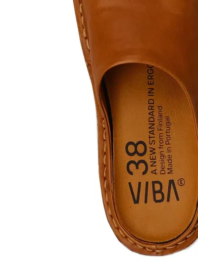 Vibae Roma Leather Mules In Multi