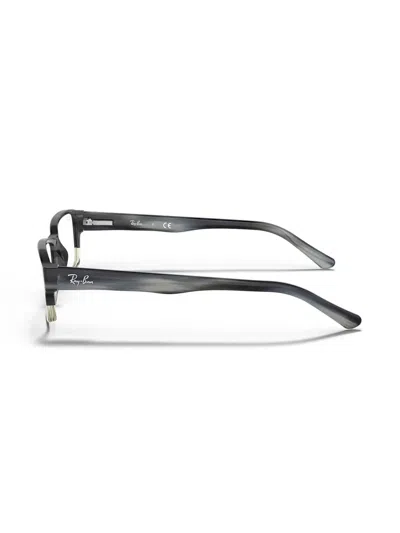 Ray Ban Rectangle-frame Glasses In Gray