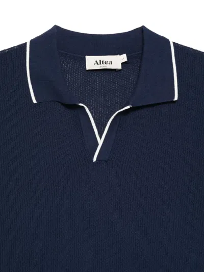 Altea Collar T-shirt In Blue