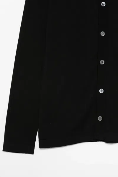 Hōsio Buttoned Cardigan In Black