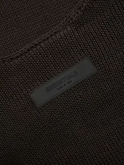 Essentials Logo-patch Sweater In Black