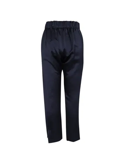 Zero + Maria Cornejo Elasticated Trousers In Blue