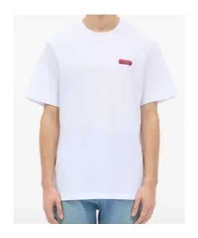 Msgm Crew Neck T-shirt In White