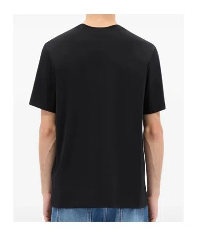 Msgm Detail-embroidery T-shirt In Black