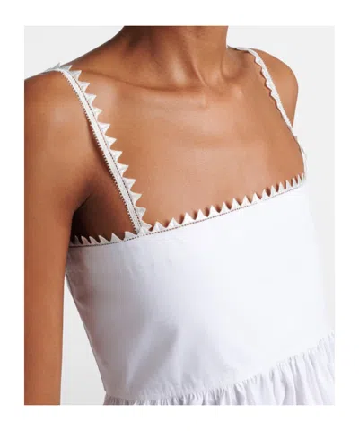 Jacquemus Top Le Haut Traversin White With V-neck And Ruffle Details In Cotton For Women
