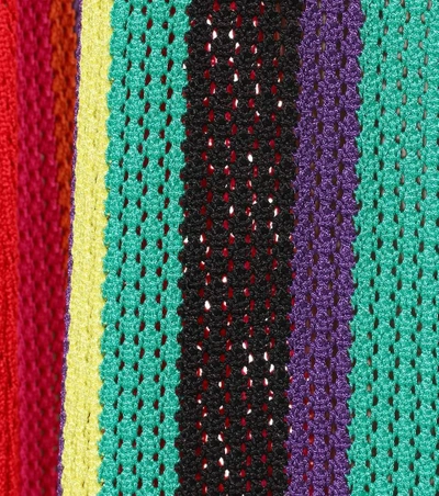 Shop Balmain Striped Trousers In Multicolore