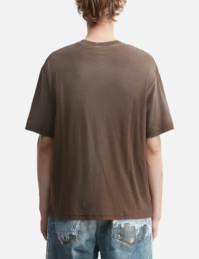 Acne Studios Logo T-shirt In Brown