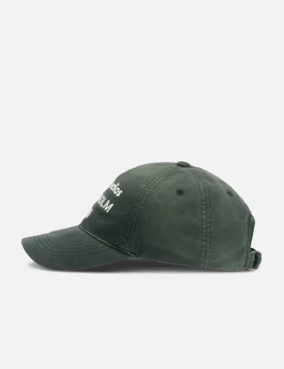 Acne Studios Logo Cap In Metallic