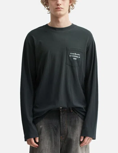 Acne Studios Logo T-shirt In Black